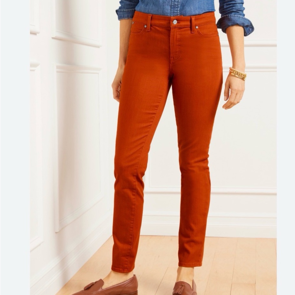 Burnt Orange Women’s Stretchy Skinny Leg St John’s Bay Jeans / Sz 12